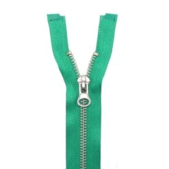 Cremallera Nº5 55cm Con Separador Metálica Plata