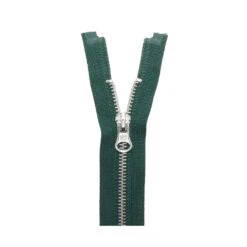 Cremallera Nº5 65cm Con Separador Metálica Plata