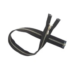 Cremallera Nº5 80cm Con Separador Metálica. Oro