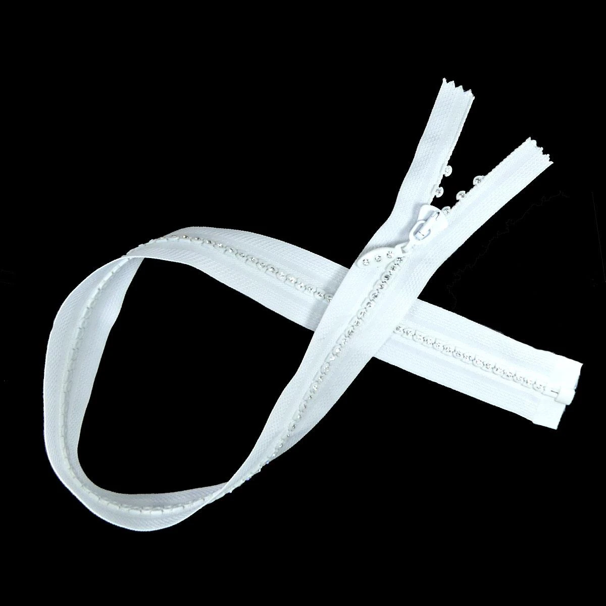 Cremallera De Strass 35cm Con Separador 3 Cremallera De Strass 35cm Con Separador