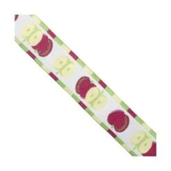 Cubrecosturas Estampado Manzanas 32mm