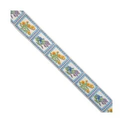 Cubrecosturas Flores Enmarcadas 24mm. Varios Colores