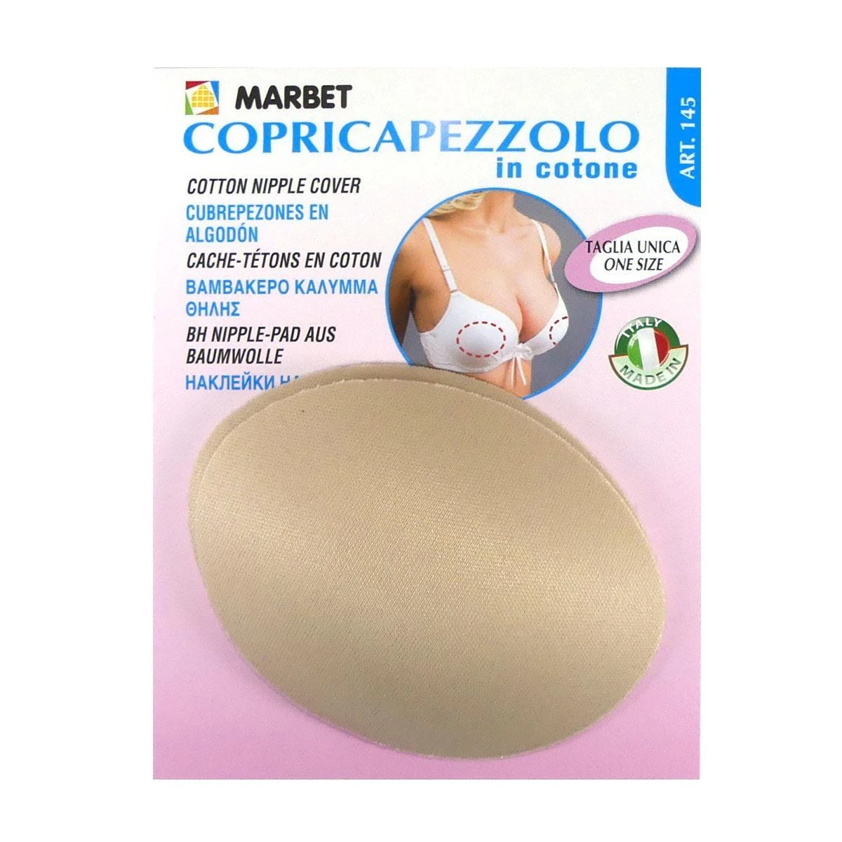 Cubrepezones De Algodón Beig. Talla única 3 Cubrepezones De Algodón Beig. Talla única