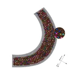 Cuello De Rocalla Con Bolas Multicolor