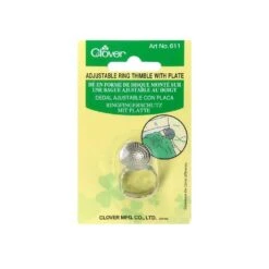 Dedal Metalizado Ajustable Con Placa Clover