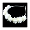Diadema Con Flores De Tul Y Paniculata. Blanco -Merceria Botton diadema con flores de tul y paniculata blanco2