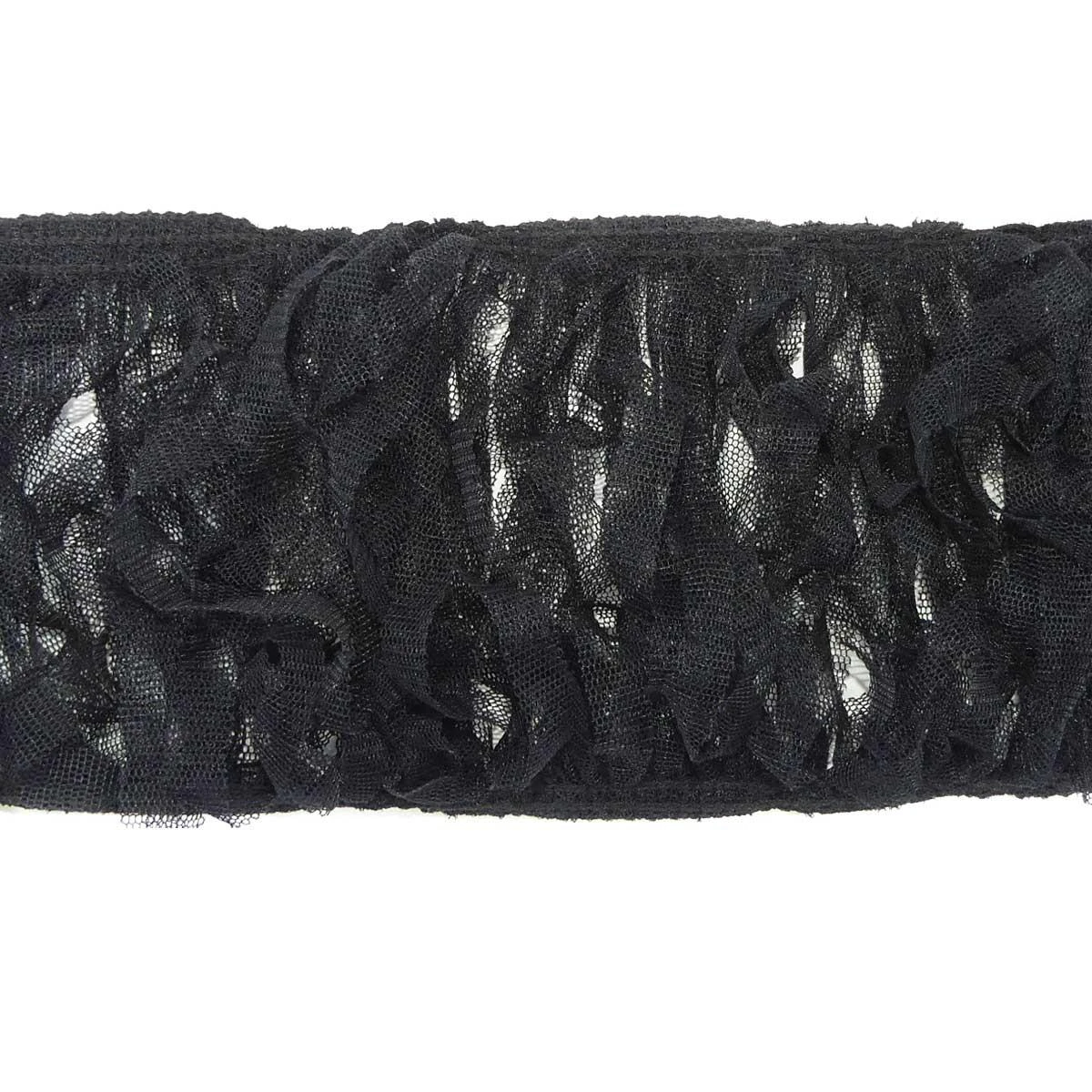 Elástico De Tul Fruncido 9cm 3 Elástico De Tul Fruncido 9cm