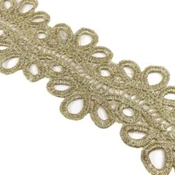 Encaje De Guipur Dorado 6,5cm -Merceria Botton encaje de guipur dorado 65mm 1