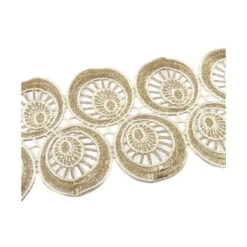 Encaje Guipur Oro Y Beig 95mm. Círculos 5 Encaje Guipur Oro Y Beig 95mm. Círculos -Merceria Botton encaje guipur oro y beig 95mm circulos 1