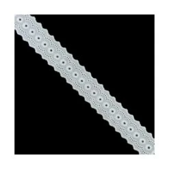 Entredós Blanco Algodón Aros 25mm. Conjunto 32