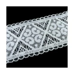 Entredós Bolillo Inglés Blanco 80mm 5 Entredós Bolillo Inglés Blanco 80mm -Merceria Botton entredos bolillo ingles blanco 80mm 1