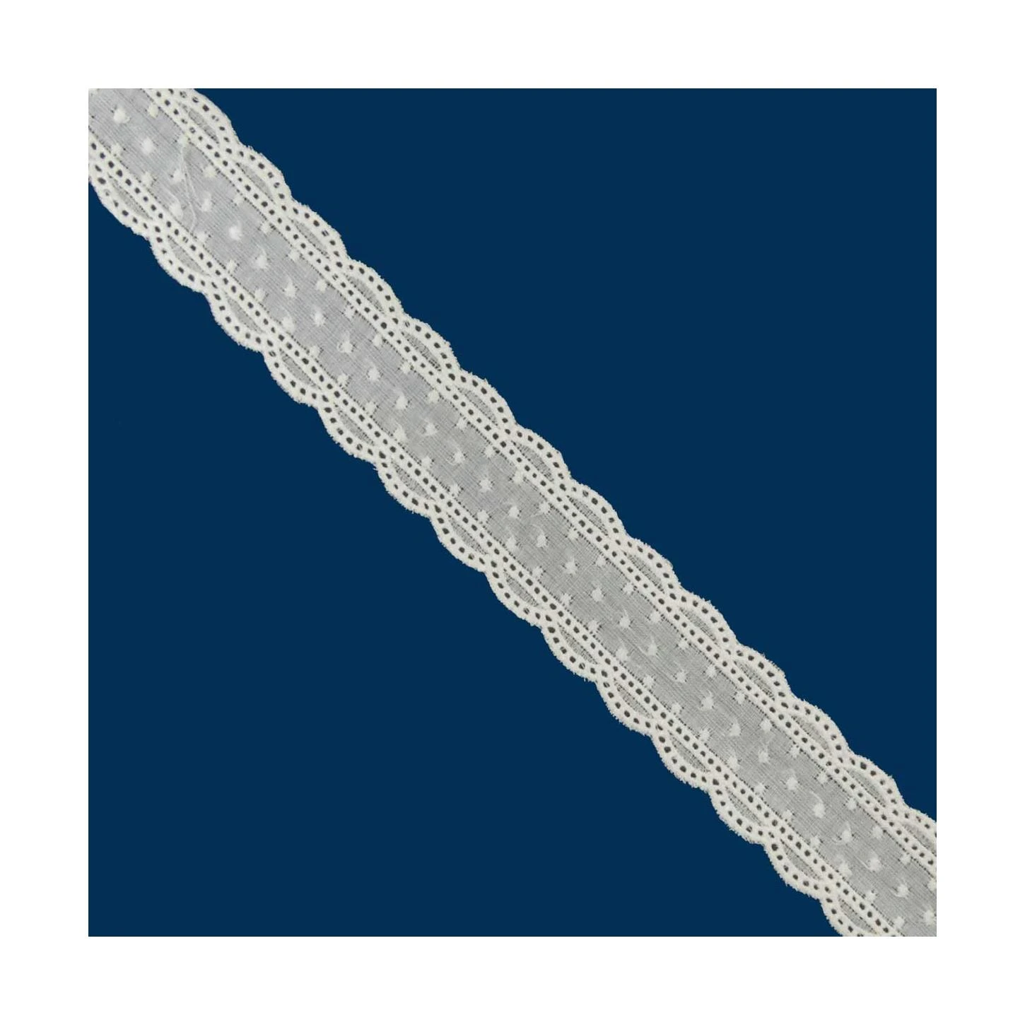 Entredós Bordado Algodón Beig 25mm. Conjunto 11 3 Entredós Bordado Algodón Beig 25mm. Conjunto 11