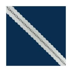 Entredós Bordado Beige Con Diseño Ondulado 2cm