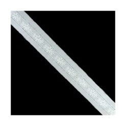 Entredós Bordado Blanco Floral 2cm. Conjunto 45