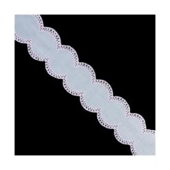 Entredós Bordado En Ondas 4cm. Varios Colores