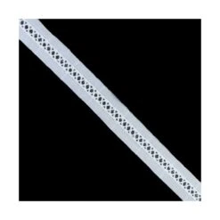 Entredós Bordado Vainica Cruz Blanco 2cm