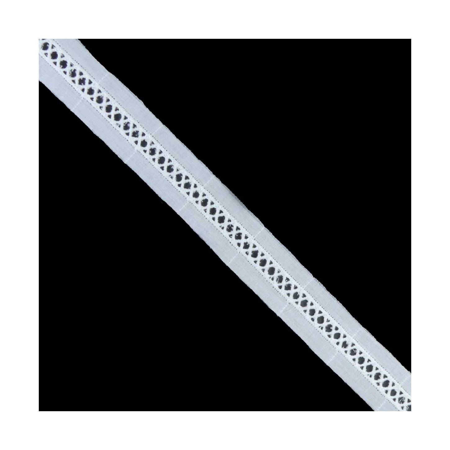 Entredós Bordado Vainica Cruz Blanco 2cm 3 Entredós Bordado Vainica Cruz Blanco 2cm