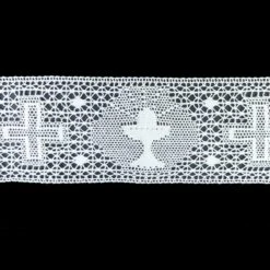 Entredós De Bolillo Con Cáliz Y Cruz 6cm. Conjunto 1