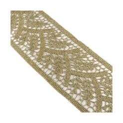 Entredós De Guipur Con Ramas 5,5cm. Oro Fuerte 5 Entredós De Guipur Con Ramas 5,5cm. Oro Fuerte -Merceria Botton entredos de guipur con ramas 55mm oro fuerte 1