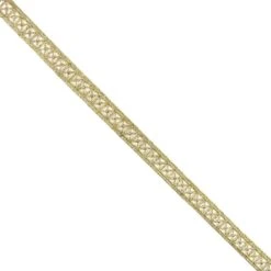 Entredós De Guipur Dorado 1cm. Cruces