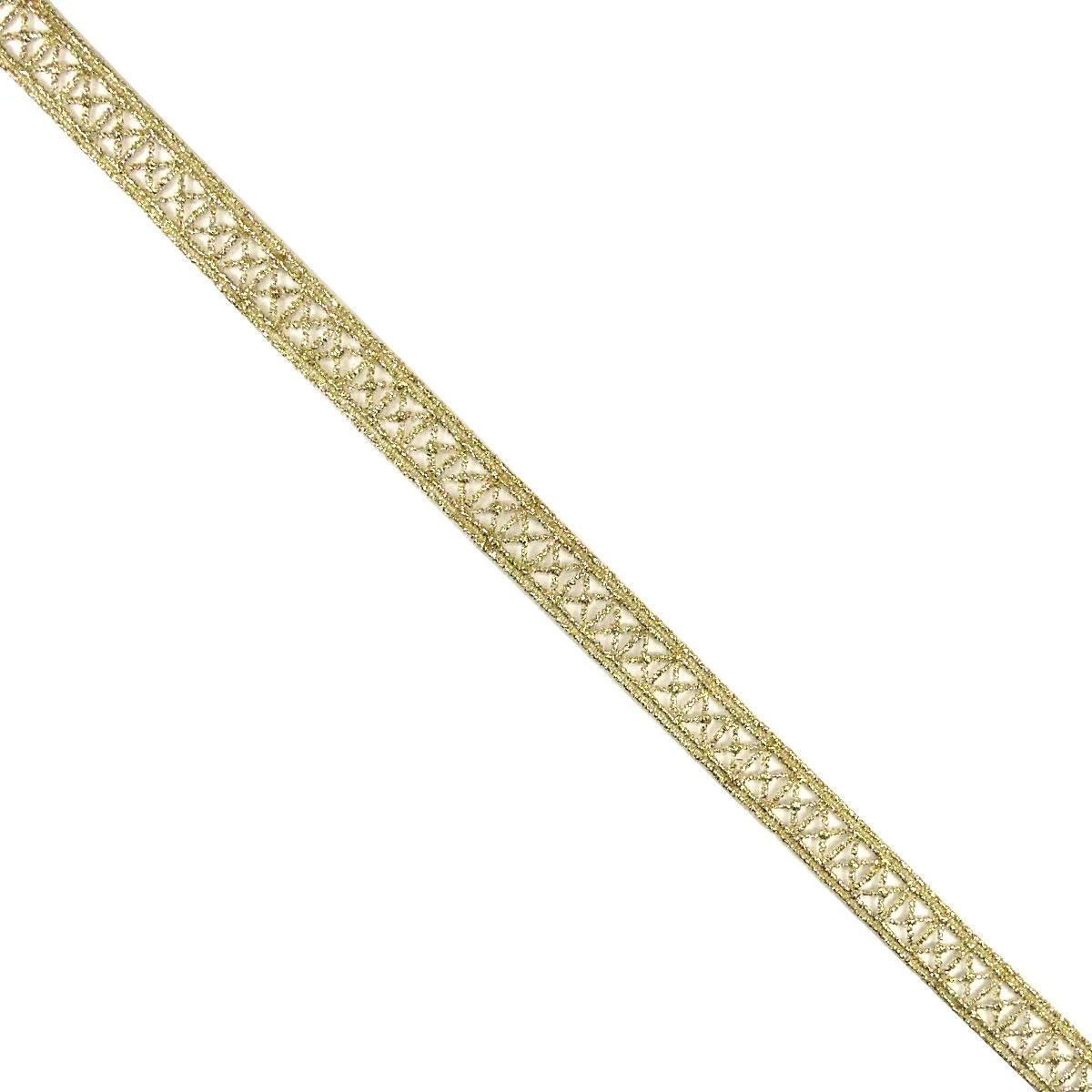 Entredós De Guipur Dorado 1cm. Cruces 3 Entredós De Guipur Dorado 1cm. Cruces