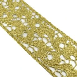 Entredós De Guipur Dorado 6,5cm. Ramas -Merceria Botton entredos de guipur dorado 65mm ramas 1