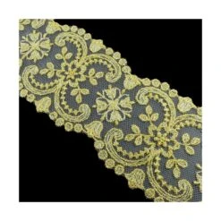 Entredós De Tul Bordado Dorado 7cm. Conjunto 7 9 Entredós De Tul Bordado Dorado 7cm. Conjunto 7 -Merceria Botton entredos de tul bordado dorado 7cm conjunto 7 3