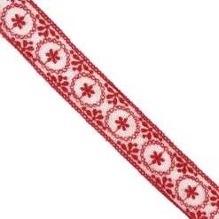 Entredós De Tul Bordado Floral 3cm. Varios Colores