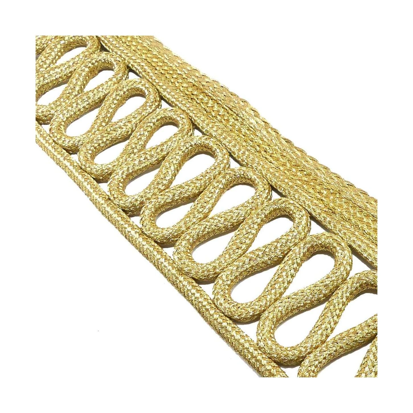 Entredós Dorado Enlazado Para Guerrera 5,5cm 4 Entredós Dorado Enlazado Para Guerrera 5,5cm - Imagen 2