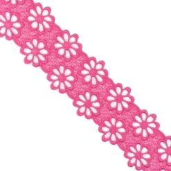 Entredós De Guipur De Flores 4cm