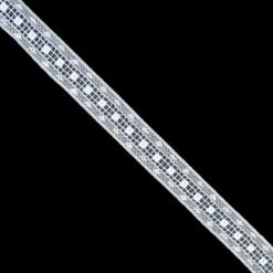 Entredós Valencienne Blanco 1,8cm. Enrejado