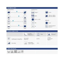 Entretela Termoadhesiva Tejida Fina Blanco 7 Entretela Termoadhesiva Tejida Fina Blanco -Merceria Botton entretela termoadhesiva tejida fina blanco 2