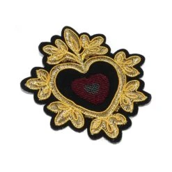 Escudo Bordado Corazón Lentejuelas -Merceria Botton escudo bordado corazon lentejuelas 1