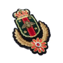 Escudo Termo Bordado Abeja Con Rocalla Y Strass -Merceria Botton escudo termo bordado abeja con rocalla y strass 1