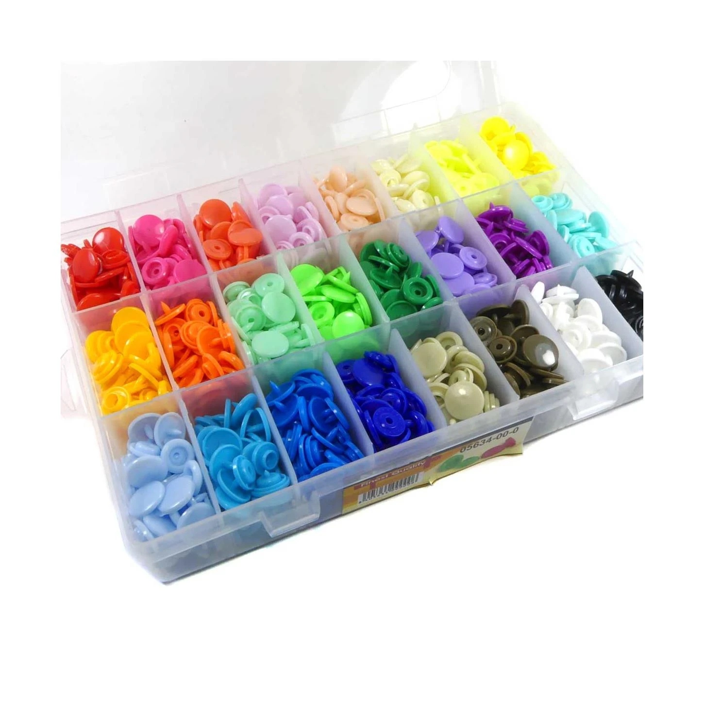 Estuche Con 360 Juegos De Snaps De Colores 12mm 4 Estuche Con 360 Juegos De Snaps De Colores 12mm - Imagen 2