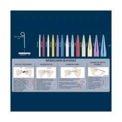 Estuche Con Set De Agujas Circulares Para Tricotar 5 Estuche Con Set De Agujas Circulares Para Tricotar -Merceria Botton estuche con set de agujas circulares para tricotar 1