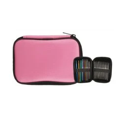 Estuche Con Set De Agujas Para Crochet En Aluminio Y Acero -Merceria Botton estuche con set de agujas para crochet en aluminio y acero 1