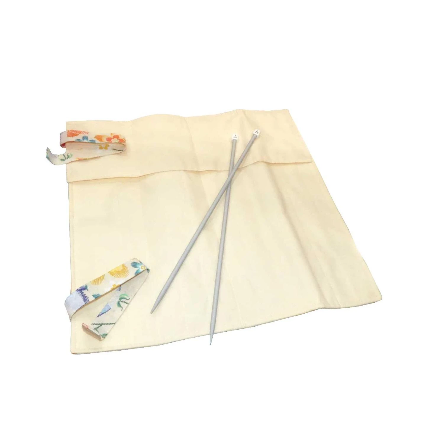Estuche Porta Agujas Desplegable Flores Lino 4 Estuche Porta Agujas Desplegable Flores Lino - Imagen 2