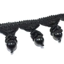 Fleco Abalorios Y Galón Con Lazo 6cm. Negro 5 Fleco Abalorios Y Galón Con Lazo 6cm. Negro -Merceria Botton fleco abalorios y galon con lazo 6cm varios colores 1