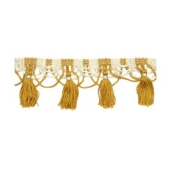 Fleco Bicolor Venecia Con Borlas Y Arcos 5cm. Varios Colores