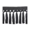 Fleco Cadeneta Con Borlas Cuquillo Negro 16cm 2 Fleco Cadeneta Con Borlas Cuquillo Negro 16cm -Merceria Botton fleco cadeneta con borlas cuquillo negro 16cm