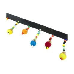Fleco Con Abalorios Y Bola Terciopelo. 4,5cm 5 Fleco Con Abalorios Y Bola Terciopelo. 4,5cm -Merceria Botton fleco con abalorios y bola terciopelo 45mm 1