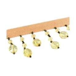 Fleco Cristal Redondo Amarillo 4,5cm -Merceria Botton fleco cristal redondo amarillo 45mm2 1