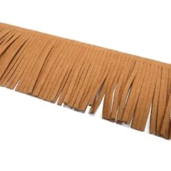 Fleco De Antelina Gruesa 5cm. Marrón Claro -Merceria Botton fleco de antelina gruesa 5cm marron claro 1