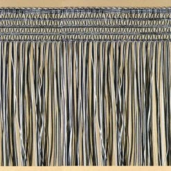 Fleco De Cuquillo Calado 25cm. Blanco Y Negro