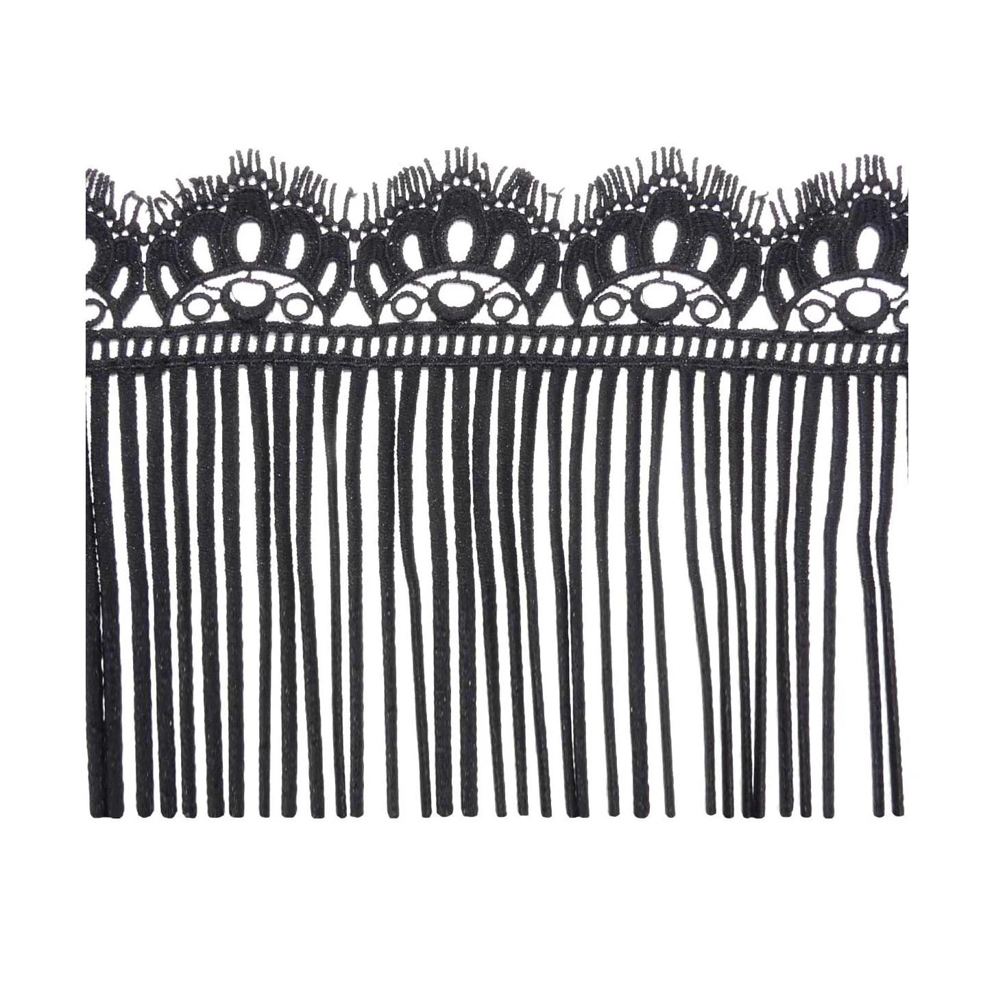 Fleco De Guipur Negro 17cm 3 Fleco De Guipur Negro 17cm