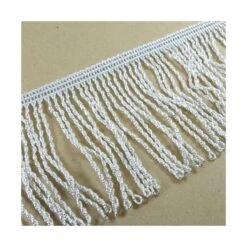 Fleco De Lamé Rapacejo Plateado 7cm -Merceria Botton fleco de lame rapacejo plateado 7cm 1