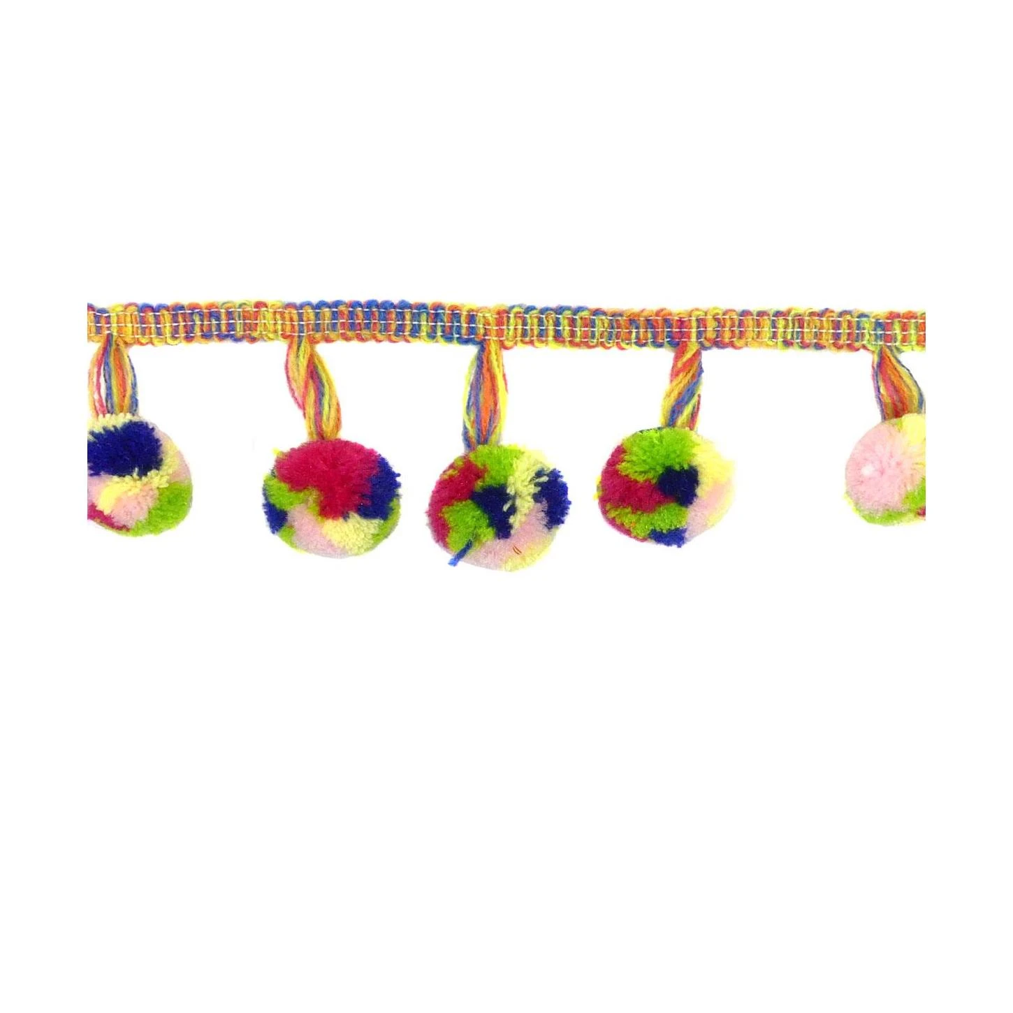 Madroño En Fleco Multicolor 5cm 3 Madroño En Fleco Multicolor 5cm