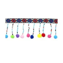 Fleco De Madroños Mini Y Rocalla Multicolor 6cm