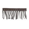 Fleco De Piel Con Ollaos Marrón 8cm 1 Fleco De Piel Con Ollaos Marrón 8cm -Merceria Botton fleco de piel con ollaos marron 8cm